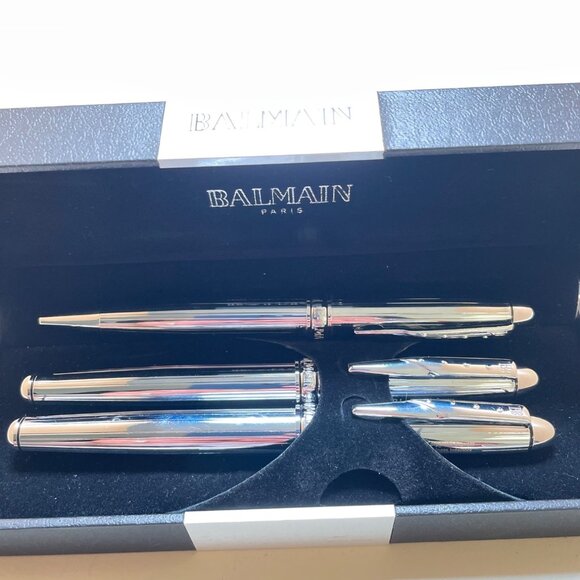 Balmain Paris Luxury Pen Set In Premium Black Box - Picture 6 of 11